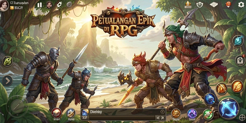 Tampilan gameplay 6CF yang menonjolkan aksi RPG yang mendebarkan.