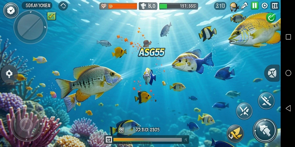 Gambar menarik dari gameplay seru ASG55 di Tembak Ikan.