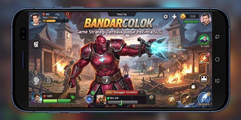 Tangkapan layar menampilkan gameplay dinamis dari BANDARCOLOK.