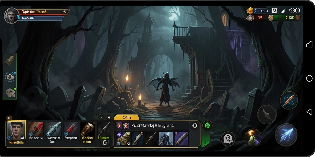 Screenshot utama menunjukkan gameplay menyeramkan dari BOY303.