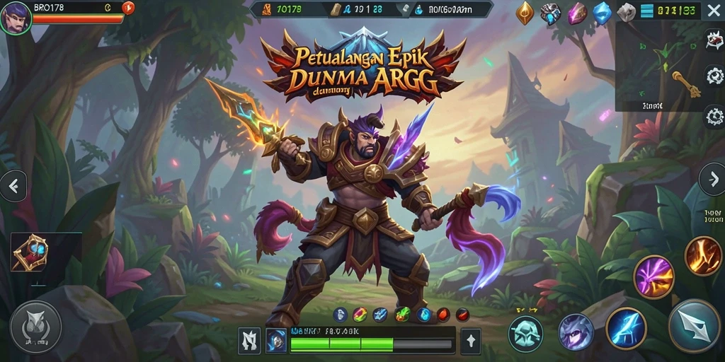 Tampilan menakjubkan dari gameplay petualangan epic ARPG.