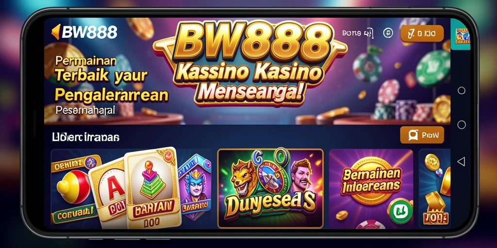 Tangkapan layar utama BW888 menampilkan gameplay Kasino yang menarik.