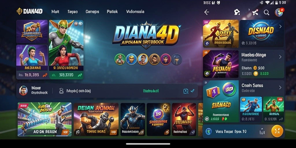 Tampilan menarik dari gameplay Sportsbook DIANA4D.