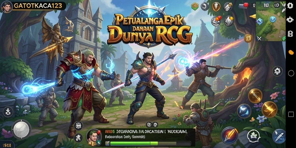 Screenshot menarik dari gameplay seru GATOTKACA123.