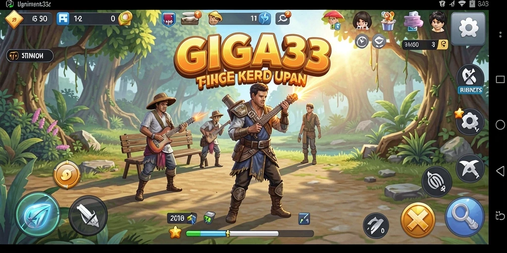 Screenshot gameplay GIGA33 menampilkan aktivitas interaktif yang menarik.