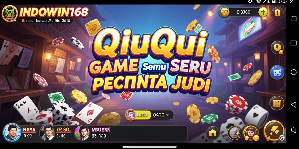 Tampilan menarik dari gameplay QiuQiu di INDOWIN168.