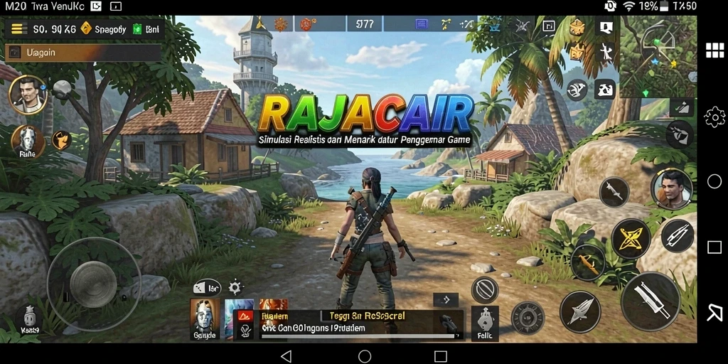 Tampilan gameplay menarik dan menantang dari RAJACAIR.