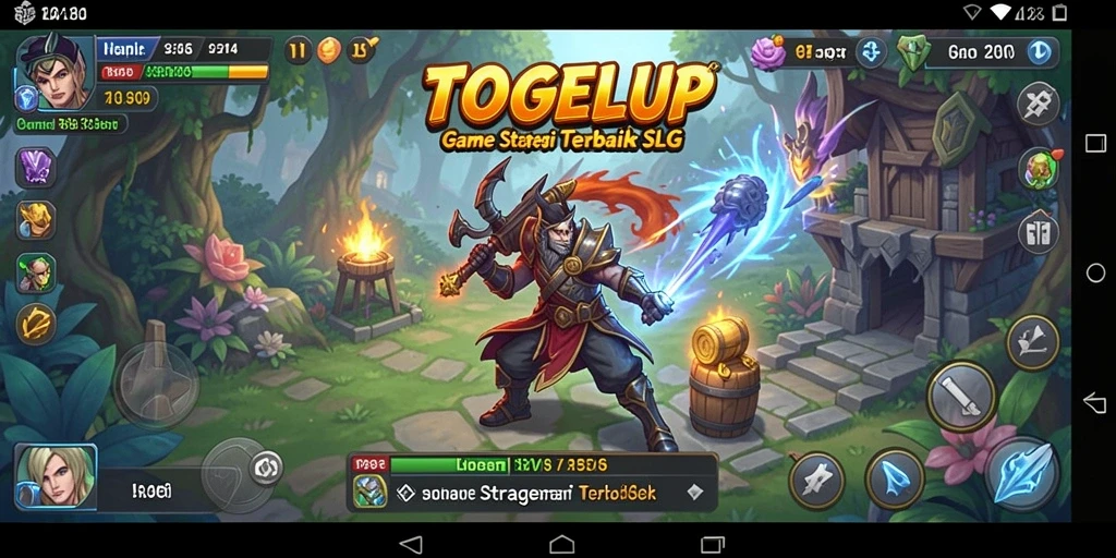 Tampilan grafis menawan dari gameplay TOGELUP.