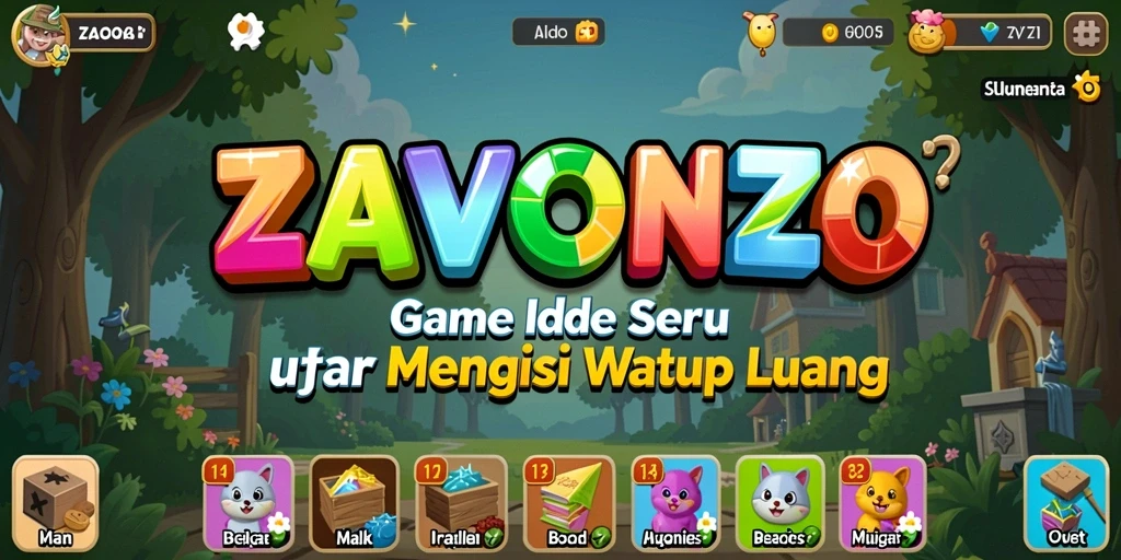 Tampilan menarik dari gameplay ZAVONZO yang menghibur.