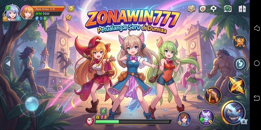 Gameplay ZONAWIN777 yang penuh warna dan aksi seru.